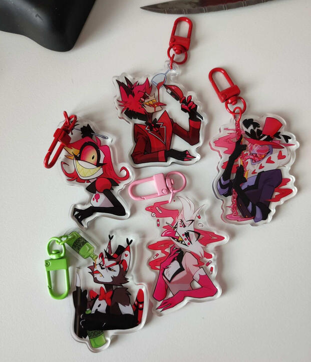 Hazbin Keychains