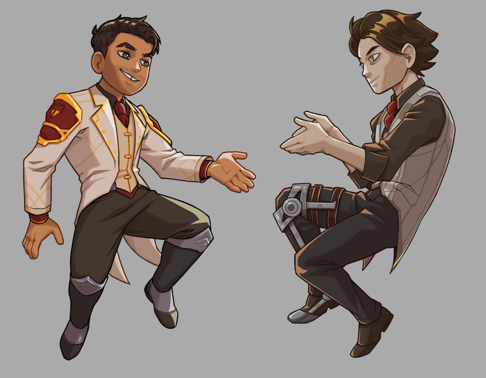 Jayce and Viktor key chains